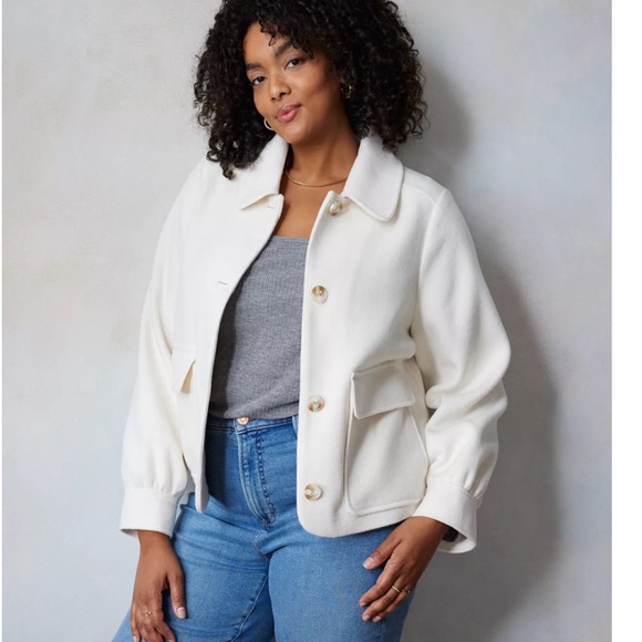 LC Lauren Conrad Off White Coat - Picture 14 of 14